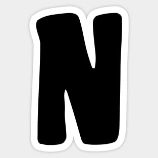 Letter N Sticker